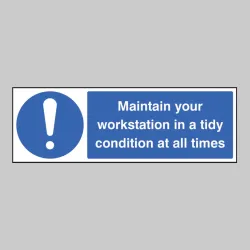 Maintain Your Workstation in a Tidy Condition At All Times