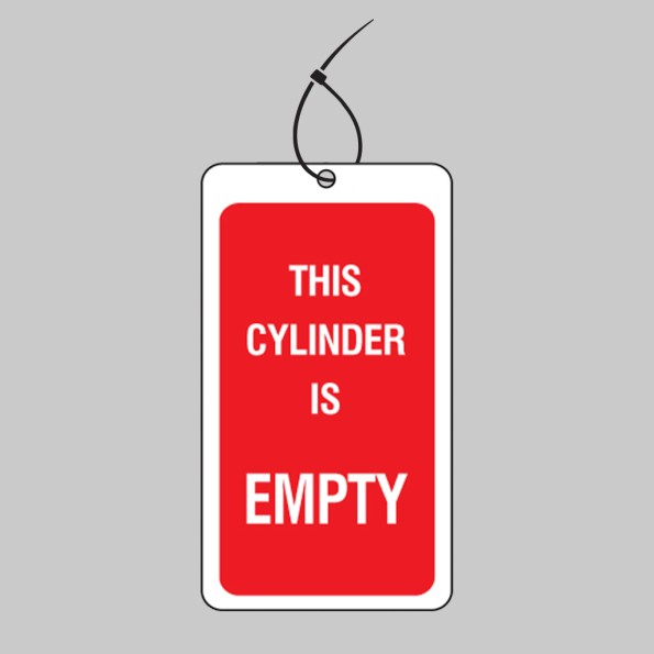 This Cylinder Is Empty - Safety Tag (Pack of 10)