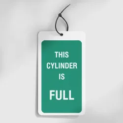 This Cylinder Is Full - Safety Tag (Pack of 10)