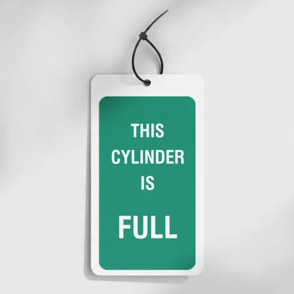 This Cylinder Is Full - Safety Tag (Pack of 10) This Cylinder Is Full - Safety Tag (Pack of 10)