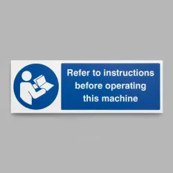 Refer to Instructions Before Operating this Machine