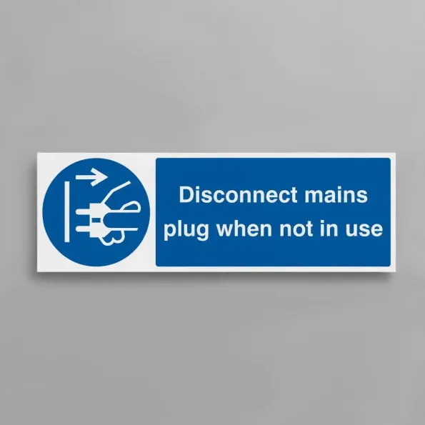 Disconnect Mains Plug When Not in Use Disconnect Mains Plug When Not in Use