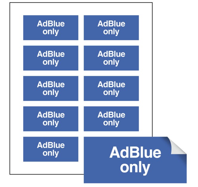 AdBlue Only - Labels