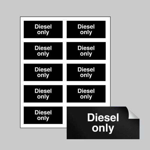 Diesel Only - Labels