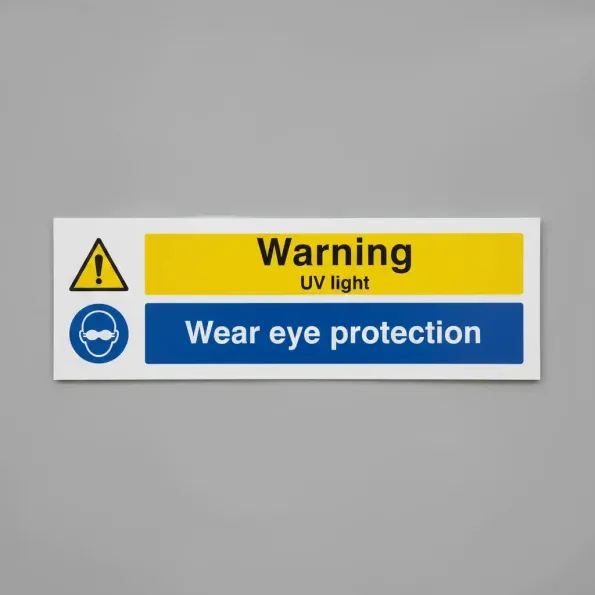 Warning - UV Light - Wear Eye Protection