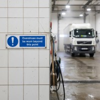 Overshoes Must be Worn Beyond this Point