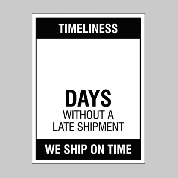 Timeliness - Wipe Clean Board 