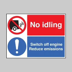 No Idling - Switch off Engine Reduce Emissions