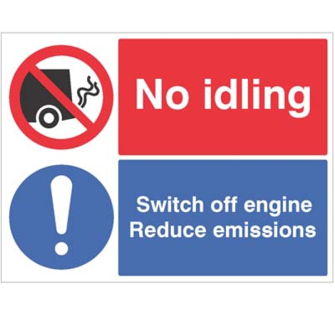 No idling - Switch off Engine Reduce Emissions