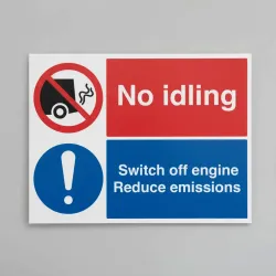 No Idling - Switch off Engine Reduce Emissions No Idling - Switch off Engine Reduce Emissions