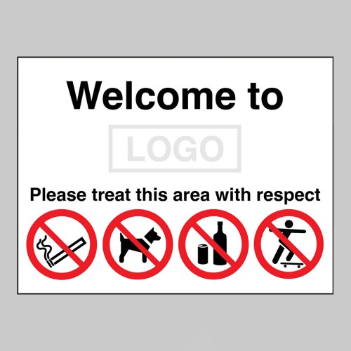 Welcome to (Logo) Please Treat this Area with Respect