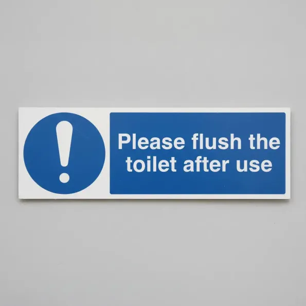 Please Flush the Toilet after Use