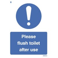Please Flush the Toilet after Use