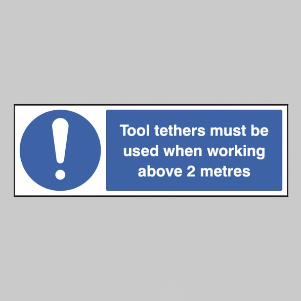 Tool Tethers must be used when Working