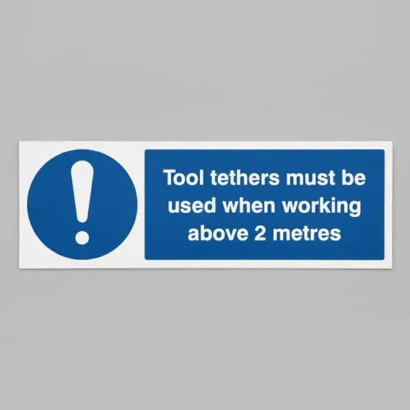 Tool Tethers must be used when Working