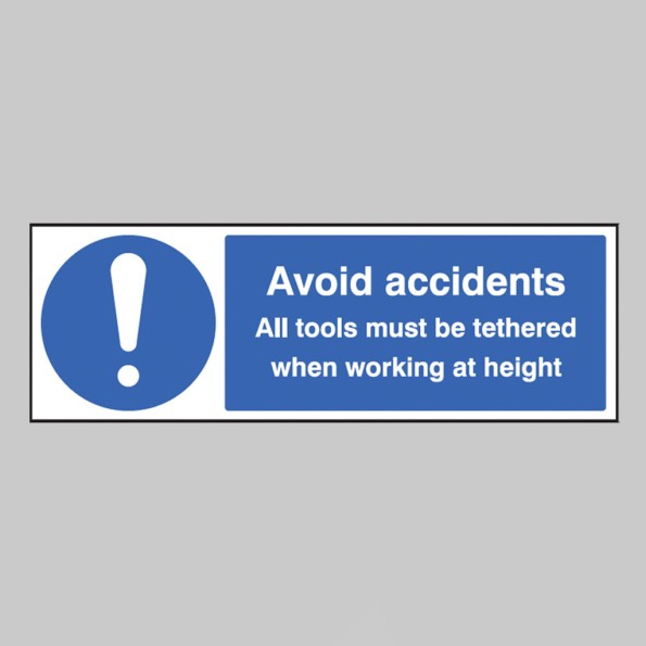 Avoid Accidents - All Tools must be Tethered