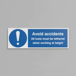 Avoid Accidents - All Tools must be Tethered