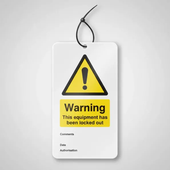 Warning - Equipment Is Locked Out - Double Sided Safety Tags (Pack of 10) Warning - Equipment Is Locked Out - Double Sided Safety Tags (Pack of 10)