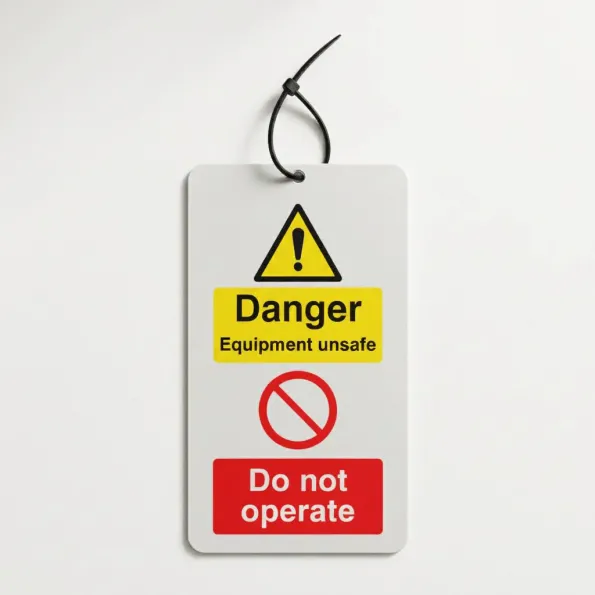 Danger - Equipment Unsafe - Do Not Operate Double Sided Tags (Pack of 10) Danger - Equipment Unsafe - Do Not Operate Double Sided Tags (Pack of 10)