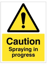 Caution - Spraying in Progress