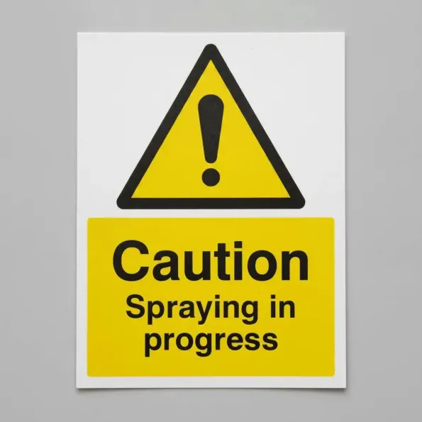 Caution - Spraying in Progress