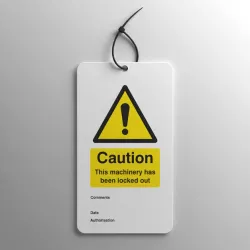 Lockout Tag - Caution - This Machinery Has Been Locked Out (Pack of 10) Lockout Tag - Caution - This Machinery Has Been Locked Out (Pack of 10)