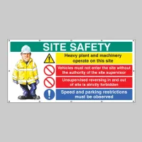 Site Safety - Heavy Plant - Vehicle Entry - No Unsupervised Reversing - Speed / Parking Restrictions