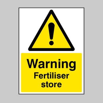 Warning - Fertiliser Store