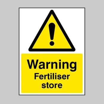 Warning - Fertiliser Store