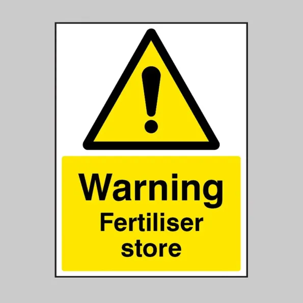 Warning - Fertiliser Store