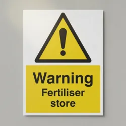 Warning - Fertiliser Store Warning - Fertiliser Store