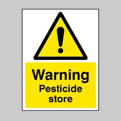 Warning - Pesticide Store