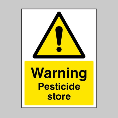 Warning - Pesticide Store
