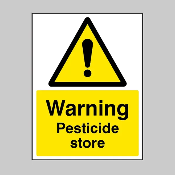 Warning - Pesticide Store
