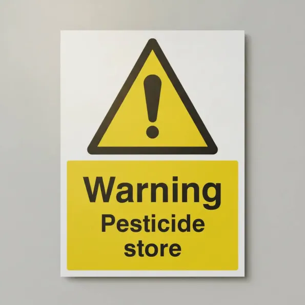 Warning - Pesticide Store