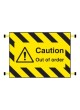 Door Screen Sign - Caution - Out of Order