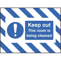 Door Screen Sign - Keep Out - This Room Is Being Cleaned