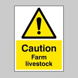 Caution - Farm Livestock