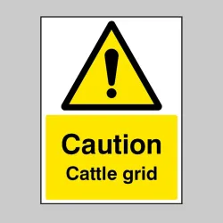 Caution - Cattle Grid