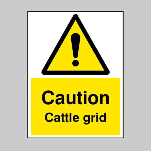 Caution - Cattle Grid