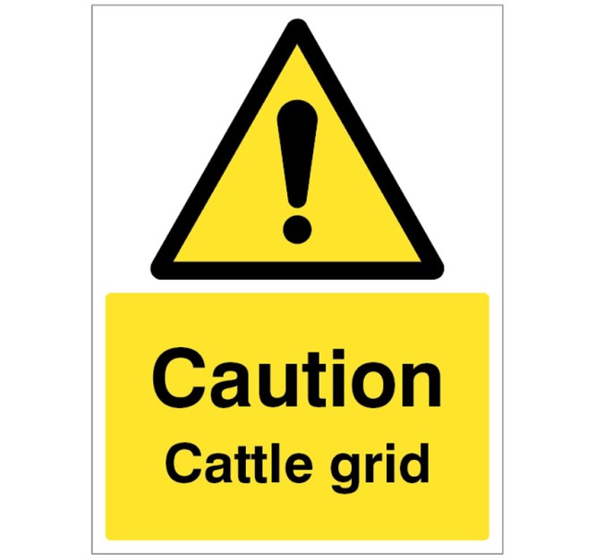 Caution - Cattle Grid