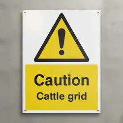 Caution - Cattle Grid