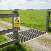 Caution - Cattle Grid