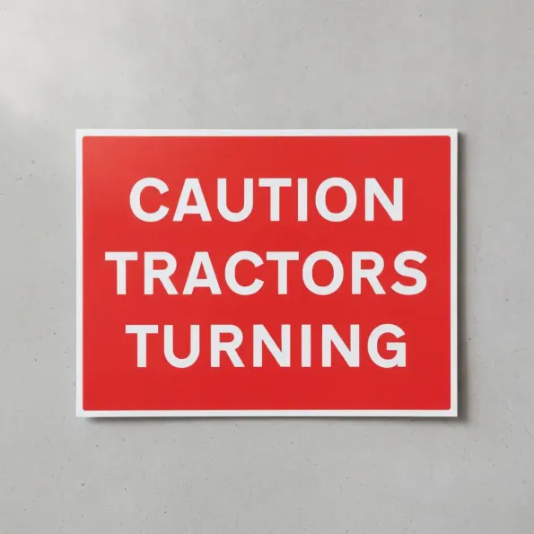 Caution Tractors Turning