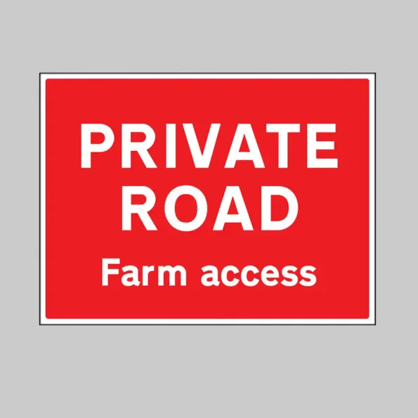 Private Road - Farm Access