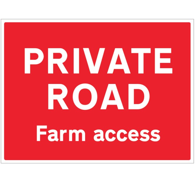 Private Road - Farm Access