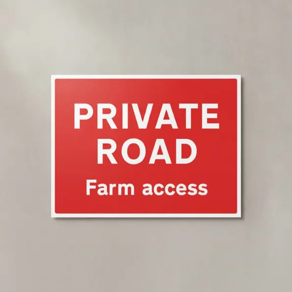 Private Road - Farm Access