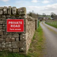 Private Road - Farm Access