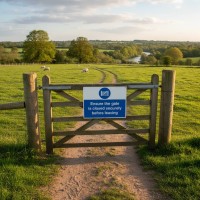 Ensure the Gate is Closed Securely before Leaving