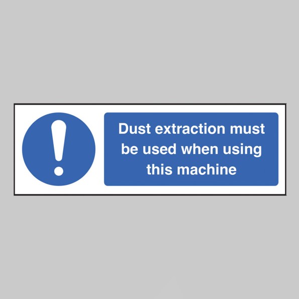 Dust Extraction must be used when using this Machine